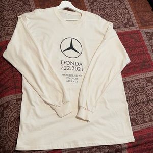 White long sleeve Donda shirt.